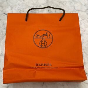 Authentic Hermes paper bag 11”x 12”x 4”